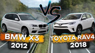 Сравниваем Toyota Rav4 и BMW X3