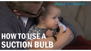 How to use a nasal aspirator or suction bulb/Poire aspirante ou mouche-bébé: mode d'emploi