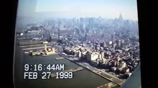 Flying past the Twin Towers & around the Statue of Liberty