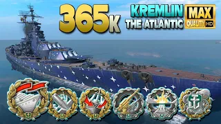 Battleship Kremlin: Unexpected result with huge 365k - World of Warships