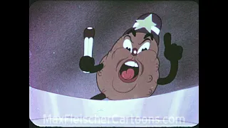 Color Classics | The Fresh Vegetable Mystery | 1939 | 16mm | 2K | Max Fleischer Studios Cartoon