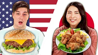 この差はなに⁉︎アメリカ人と日本人が給食を交換してみた American & Japanese People Swap School Lunches