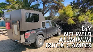 I Built the Ultimate NO WELD Aluminum Camper in my Garage for $3500