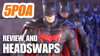 EARTH 2 BATMAN HEAD SWAPS! McFarlane Toys DC Multiverse Arkham Knight - 5POA Action Figure Review