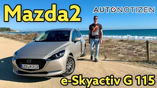 Mazda2 e-Skyactiv G 115 Sports-Line: Was kann der Kleinwagen? Test | Review | Fahrbericht | 2022