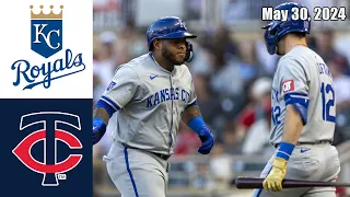 Kansas City Royals vs Minnesota Twins Game Highlights May 30, 2024-MLB Highlights | 2024 MLB Season