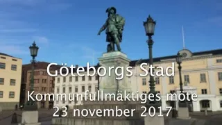 Göteborg kommunfullmäktige 2017-11-23