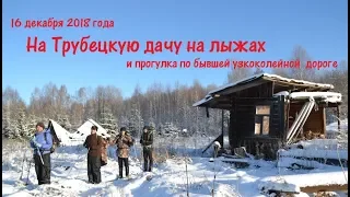 16.12.2018. На Трубецкую дачу на лыжах и прогулка по бывшей узкоколейной дороге