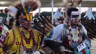 George Gordon Powwow 2019 Sr. Men's Traditional Sunday Tracking Ardell Scalplock