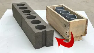 Create wooden and PVC cement hole blocks