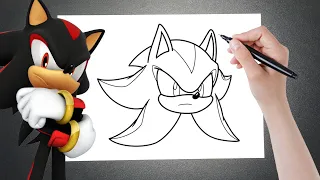 HOW TO DRAW SHADOW FROM SONIC