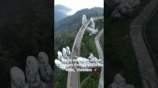 View of Golden Bridge in Ba Na Hills, Vietnam 🇻🇳😍 #vietnam #vietnamese #banahills