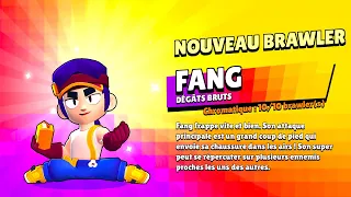 je TEST FANG ! le NOUVEAU BRAWLER du BRAWL PASS SAISON 10 de la MISE A JOUR Brawl Stars