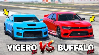 GTA 5 Online: VIGERO ZX VS BUFFALO STX (WHICH IS FASTEST?)