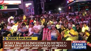 Así se vivió el juego Puerto Rico vs México, ayer, en Distrito T-Mobile