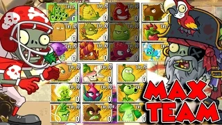 Plants vs Zombies 2 Epic Hack - Team Plants Ultimate Power UP vs All Star Zombies & Pirate Captain