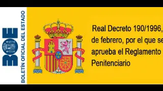 Real Decreto 190/1996, de 9 de febrero, por el que se aprueba el Reglamento Penitenciario