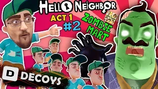 HELLO NEIGHBOR ZOMBIE IN BASEMENT! Deploy Decoy Distraction? I WISH! (FGTEEV Act 1 Part 2))