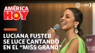 América Hoy: Luciana Fuster shined singing "Despacito" at the "Miss Grand" (TODAY)