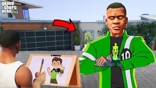 Franklin Uses Magical Painting To Make GOD BEN 10 In Gta V ! GTA 5 new