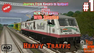 Journey In 22110 NZM-LTT AC SF EXPRESS From Kasara To Igatpuri | #act | #trainzsimulatorandroid