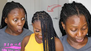 NO Re-braiding! Refresh OLD Knotless Box braids to look NEW Again