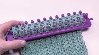 Loom Knit: Double Stockinette Twist Stitch with Cast On | BEGINNER | The Crochet Crowd