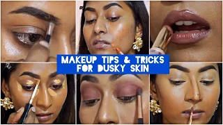 Makeup Tips & Tricks for DUSKY SKIN | ✨In-Depth Tutorial & NATURAL LIGHTING ✨ |