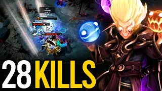 28 KILLS!! EPIC KID INVOKER CATACLYSM COMBO vs STORM MID | Dota 2 Invoker