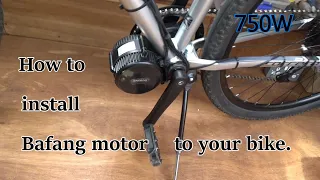 How to install mid drive motor to your bicyckle.