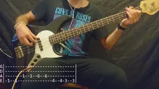 Cigarettes After Sex - K Bass Cover (Tabs)