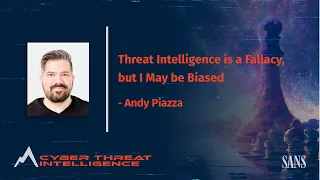 Threat Intelligence is a Fallacy, but I May be Biased