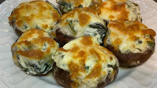 Quick and Easy Stuffed Mushrooms in the Air Fryer