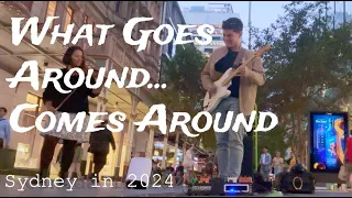 What Goes Around...Comes Around - Street Improvisation - Andryel Jung & Shiki Violinist