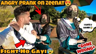 Angry😤 Prank on Cute girl😍 | *Gone wrong*😰 | Zeenat Ke saath Hui Fight💔 | She Got Super Angry😡