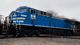 NS 123 with lease power and EMD’s trailing