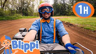 Blippi's Super Fast Go Kart | Blippi Painting for Kids  | Moonbug Kids - Art for Kids 🖌️