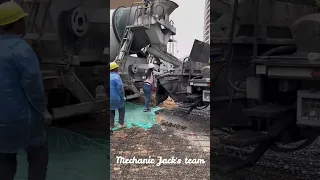 Concrete Pump Truck Operation On Site