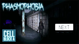 CELL BLOCK A | Phasmophobia Gameplay | 124