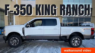 2023 Ford F-350 King Ranch walkaround vehicle