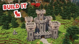 How to Build a Medieval Castle in Minecraft [TUTORIAL]