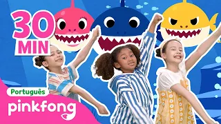 🦈 GINÁSTICA INFANTIL dos TUBARÕES 🦈 | + Completo | Pinkfong, Bebê Tubarão! Canções para Crianças