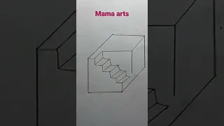 3d stairs drawing || #shorts #shortsfeed #trending #short