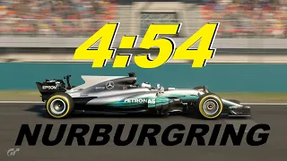 GT Sport | 4:54.878 Mercedes F1 W08 @ Nurburgring Nordschleife