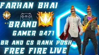 😉FARHAN BHAI IS LIVE IN FREE FIRE RANK PUSH