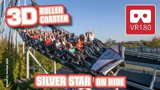 VR Roller Coaster VR180 3D Experience - SILVER STAR | POV @ Europa Park Achterbahn Montagnes Russes