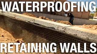 Waterproofing Retaining Walls | W. R. Meadows Mel Drain | Rebuild The Block Episode 2