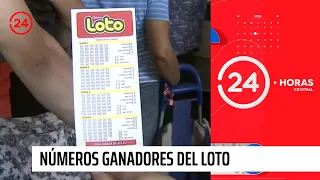 Estos son los números ganadores sorteo del Loto mega acumulado | 24 Horas TVN Chile