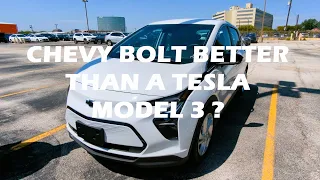 is the Chevy Bolt better than a Tesla Model 3?