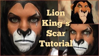 Lion Kings Scar Makeup Tutorial ♡ Halloween 2015 | MommaMakeup